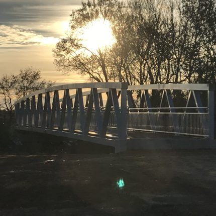 Pose de la passerelle 